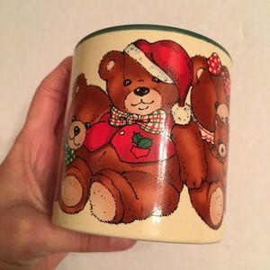Vintage Teddy Bear Family Christmas Coffee Mug